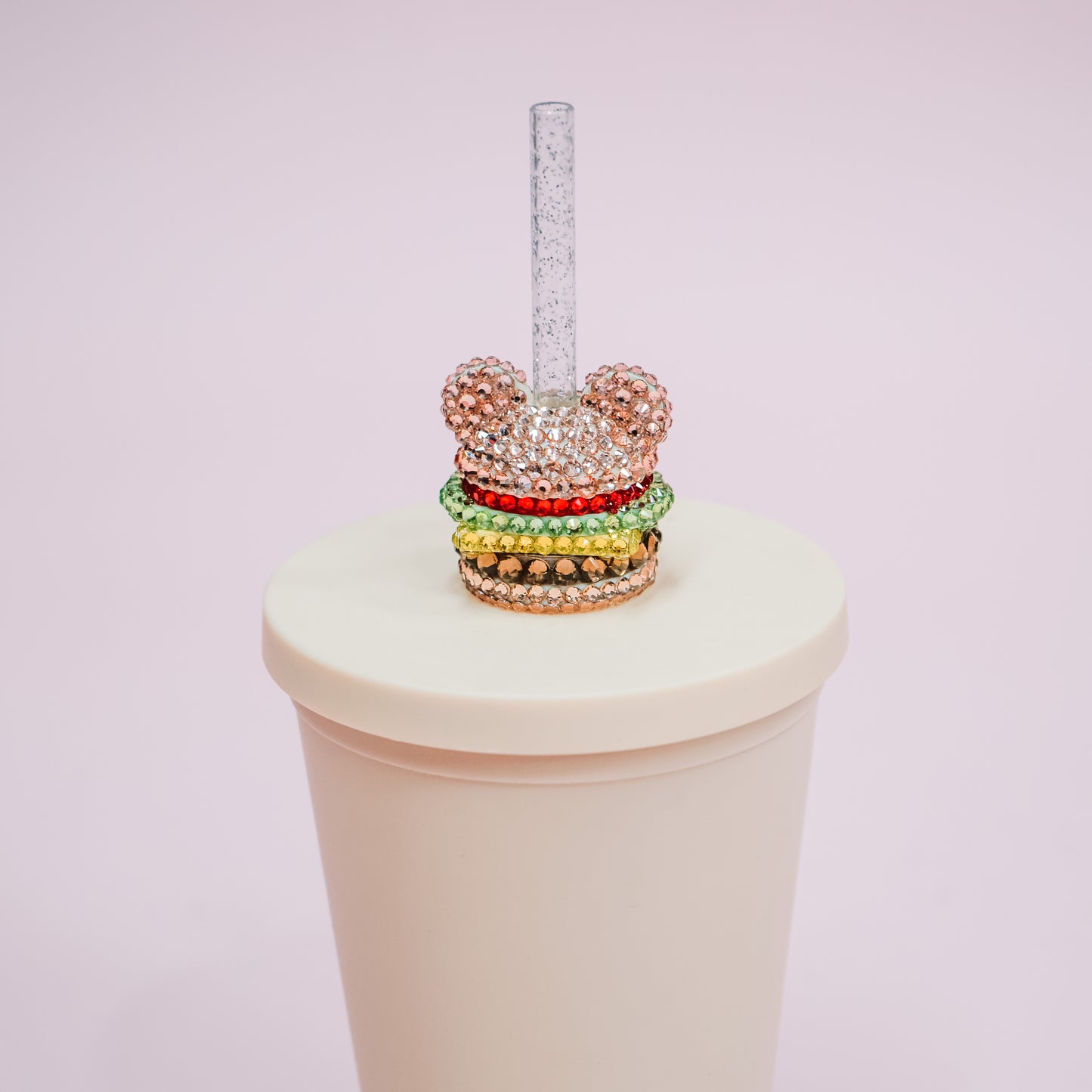 Ears Burger Straw Charm