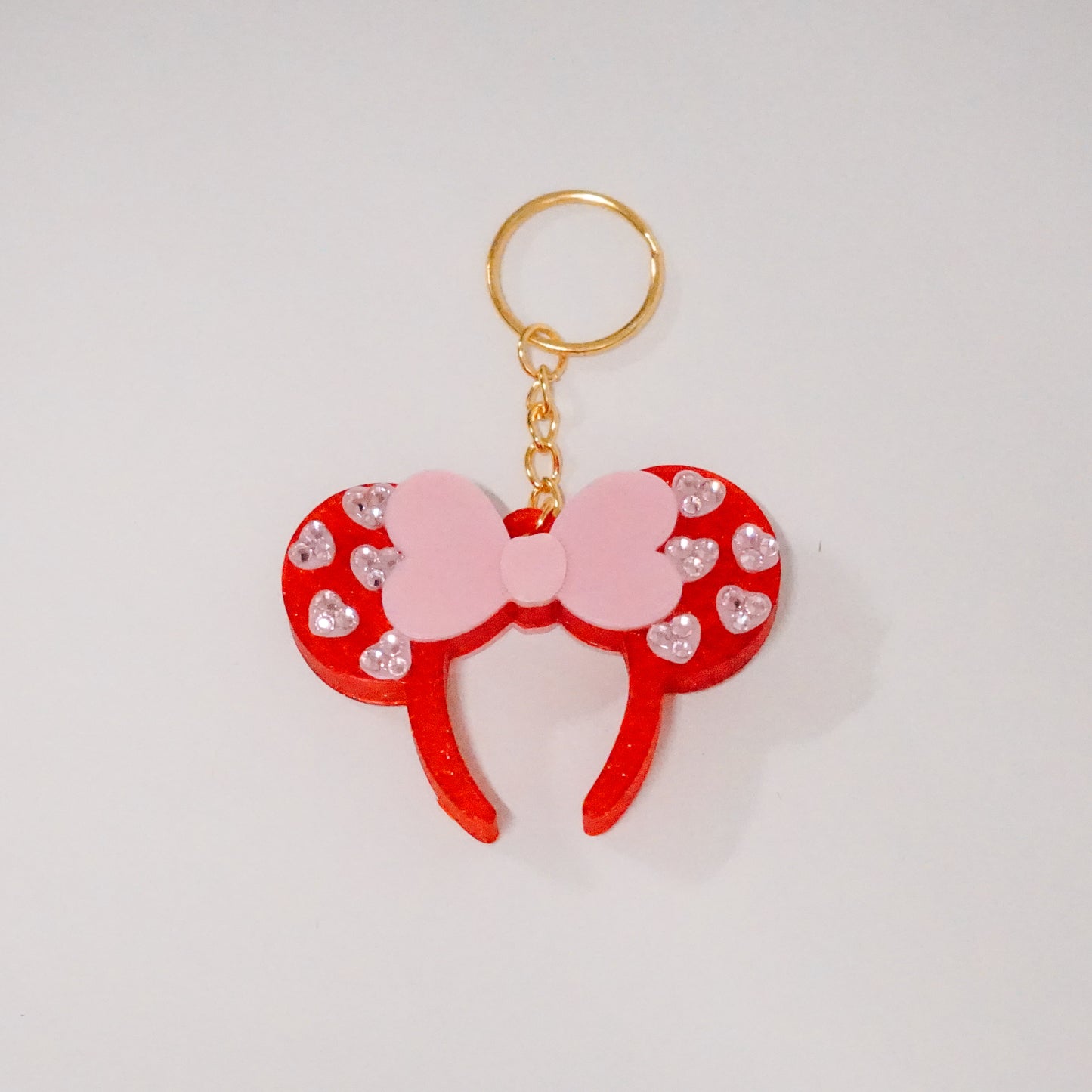 Heart Ears Headband Bag Charm
