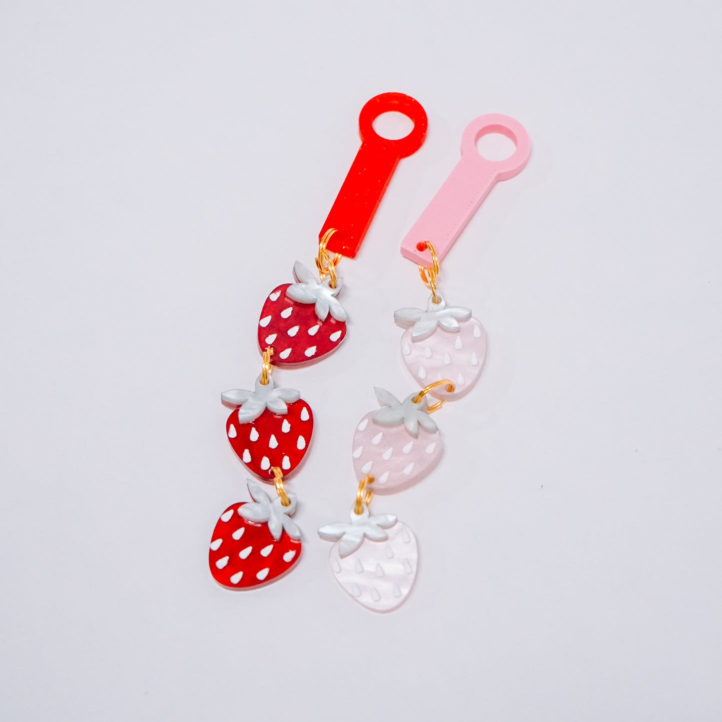 Strawberry Straw Dangle