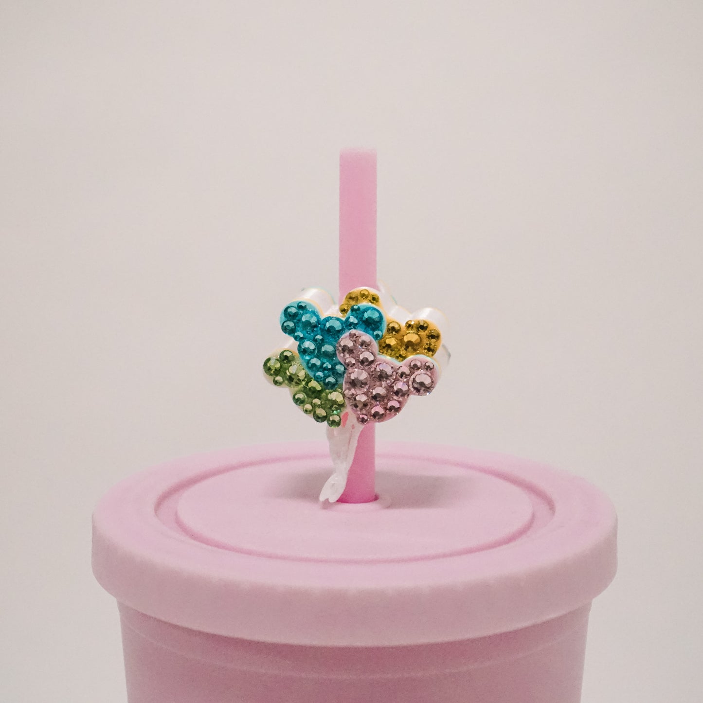 Ears Balloons Straw Charm