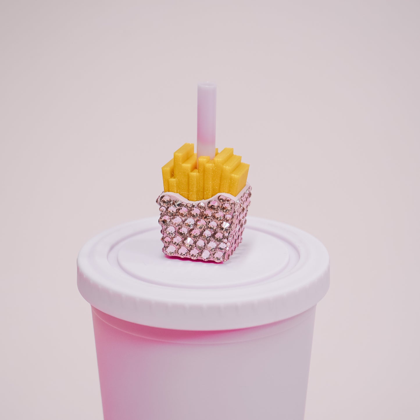 French Fries Straw Charm