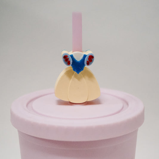 Snow Princess Dress Straw Charm