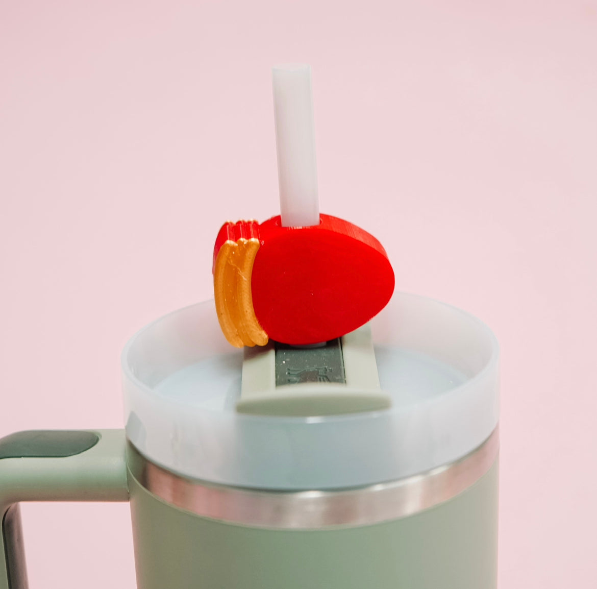 Christmas Light Straw Charm