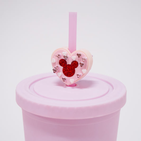 Ears Thumbprint Cookie Straw Charm