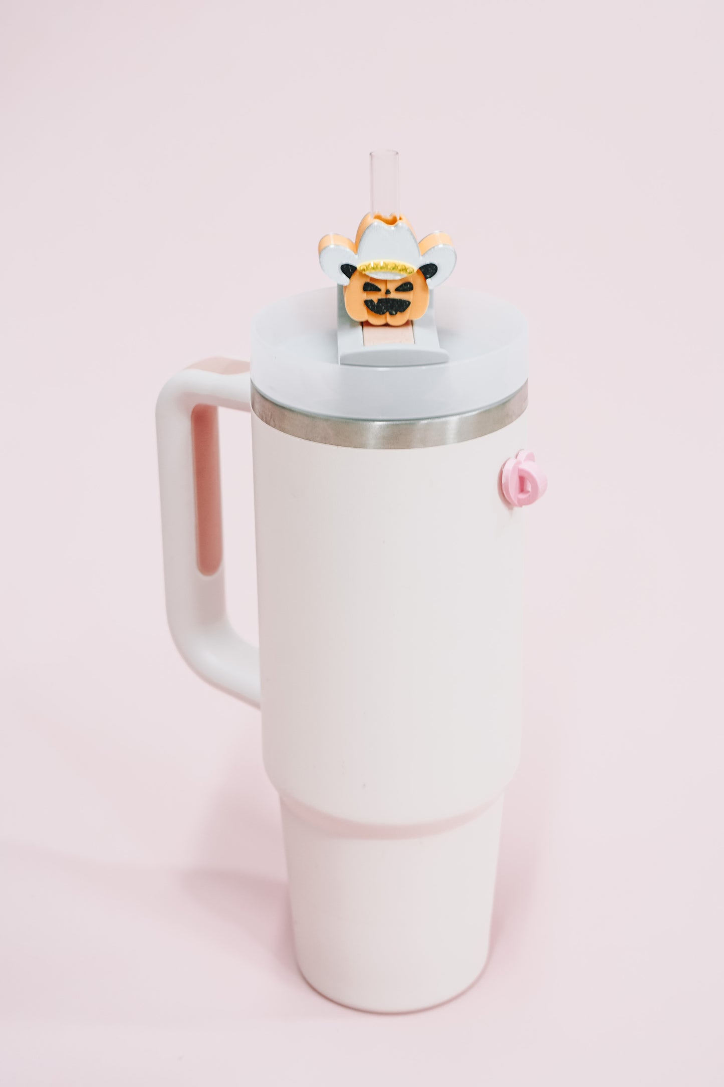 Cowboy Pumpkin Straw Charm