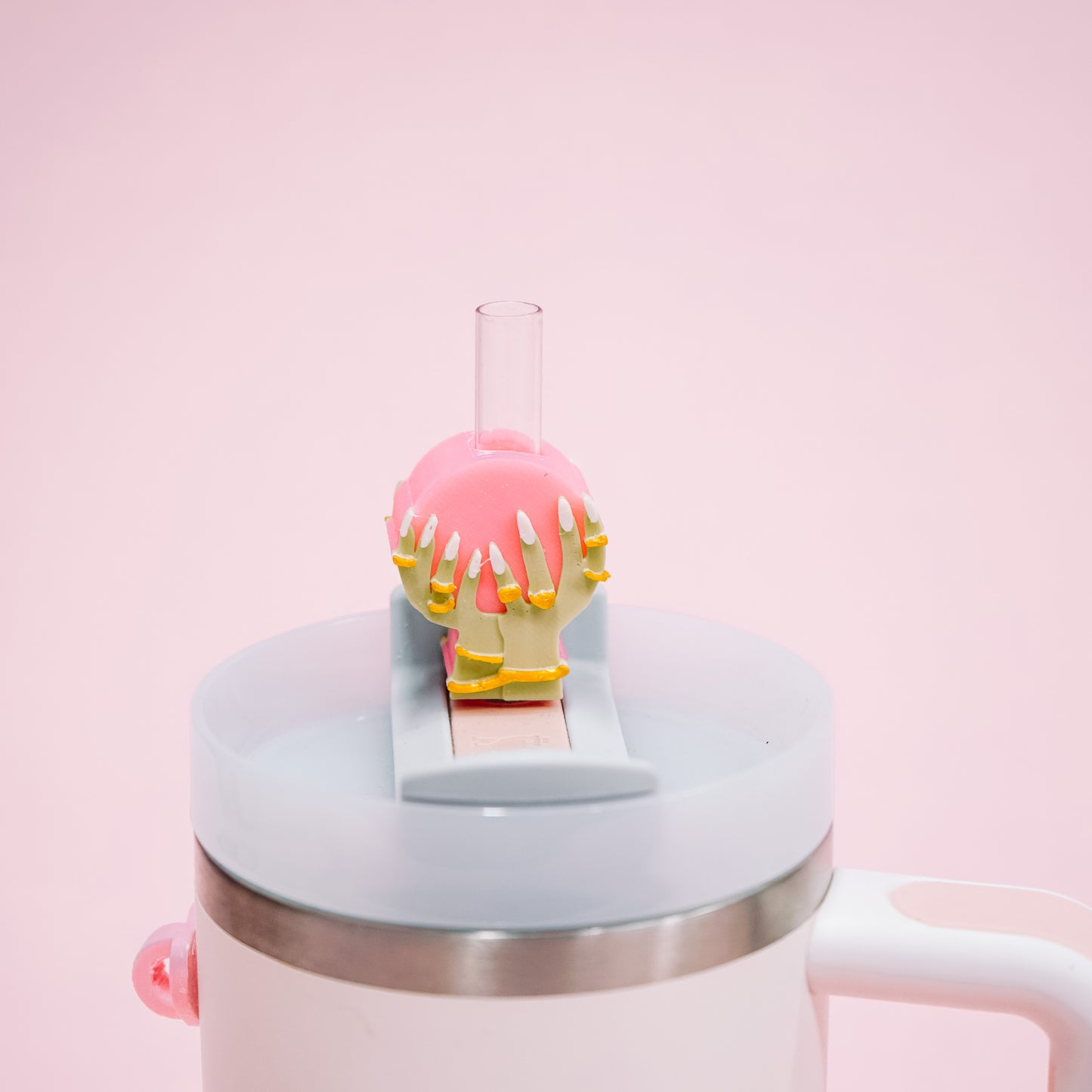 Crystal Ball Straw Charm