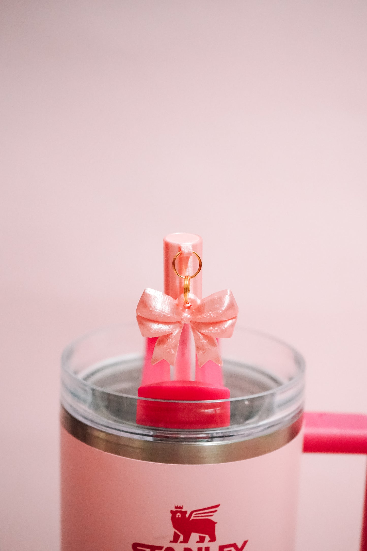 3D Bow Charmed Straw Cover