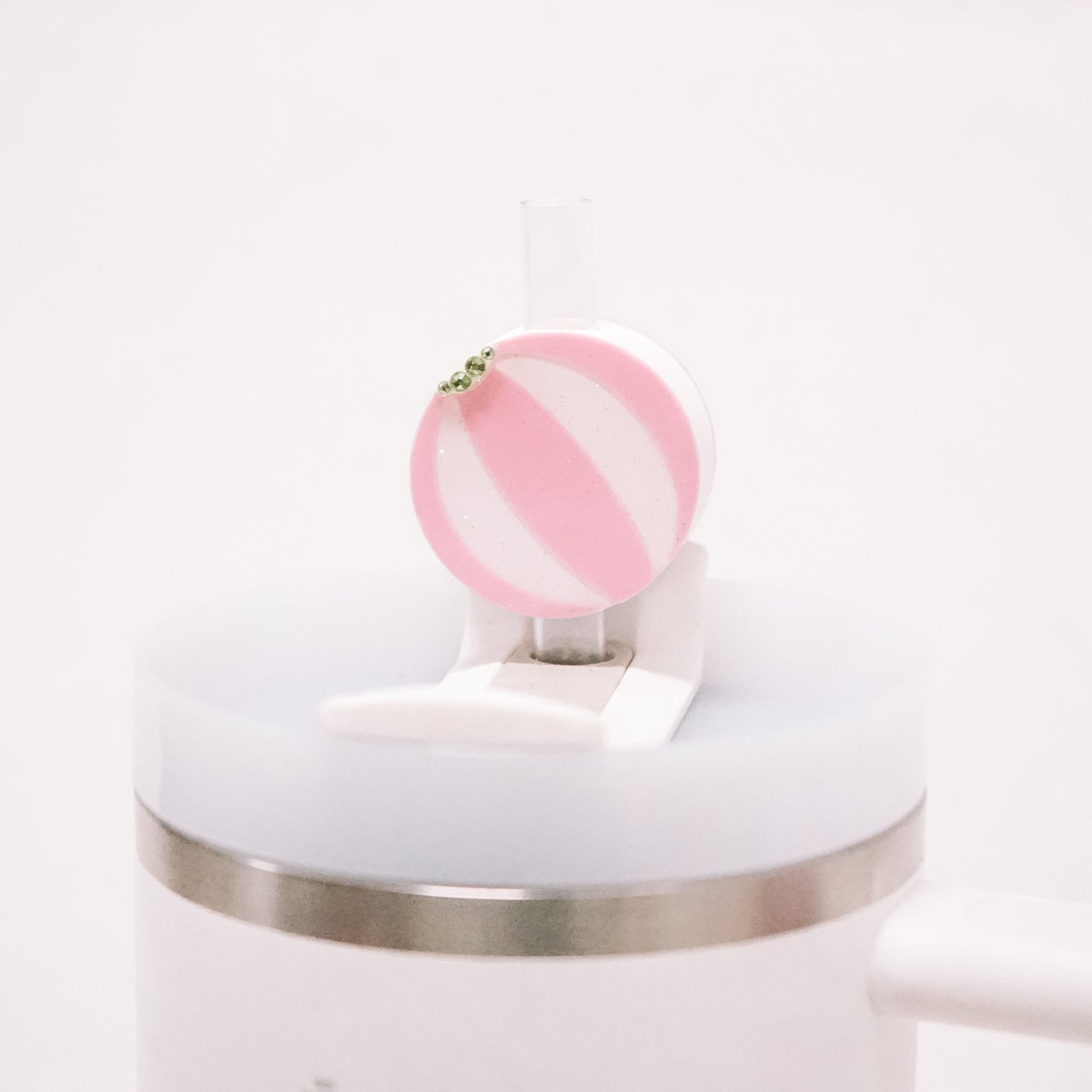 Beach Ball Straw Charm