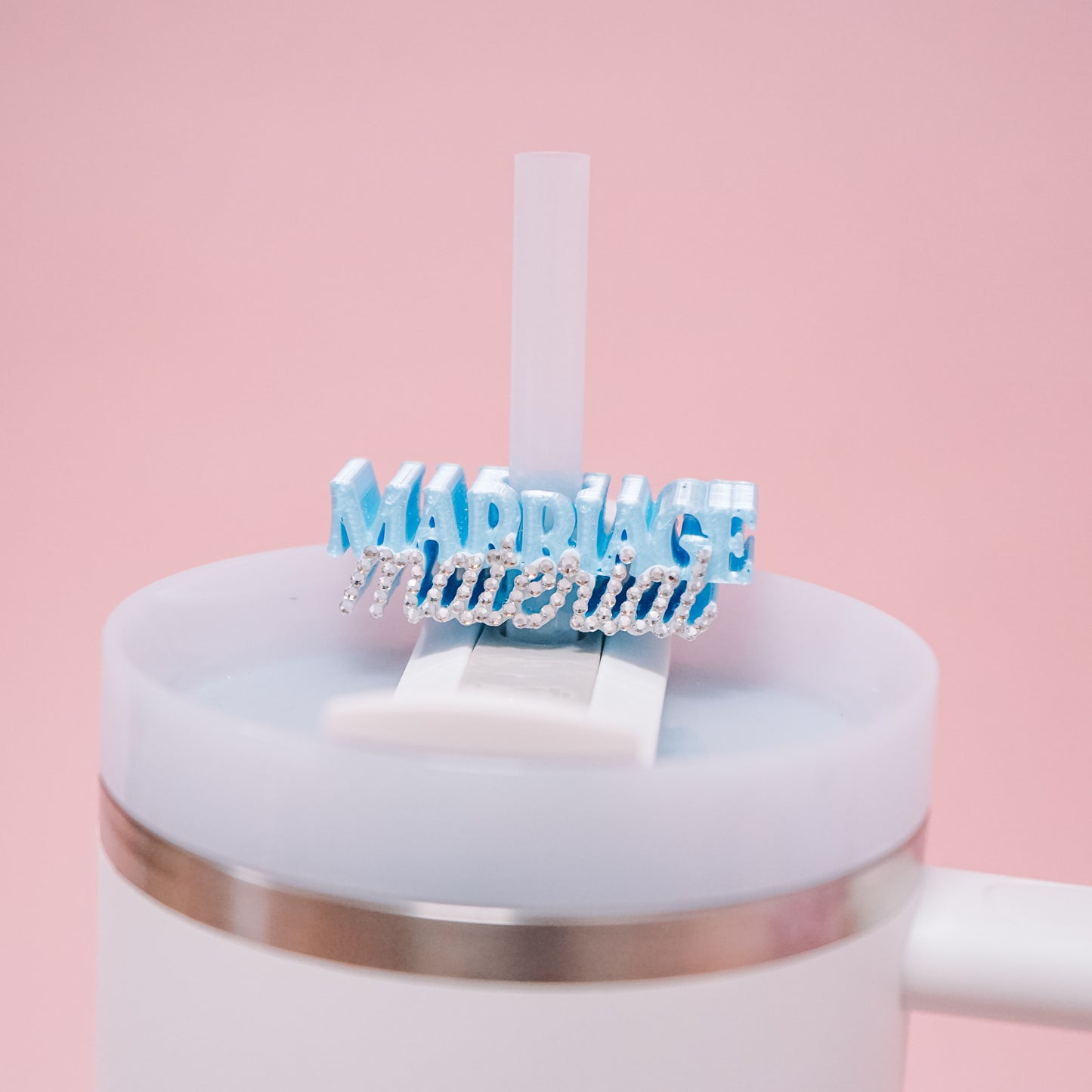Marriage Material Straw Charm