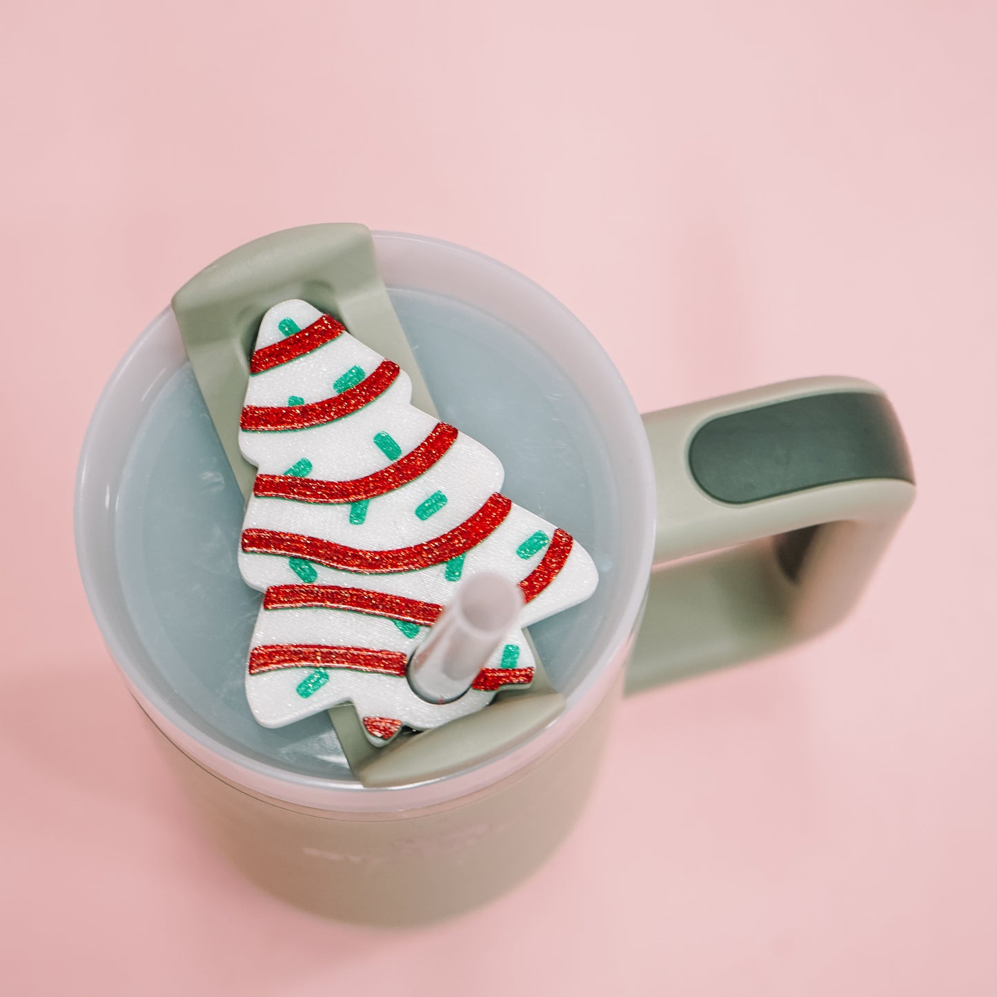 Christmas Cake Lid Plate