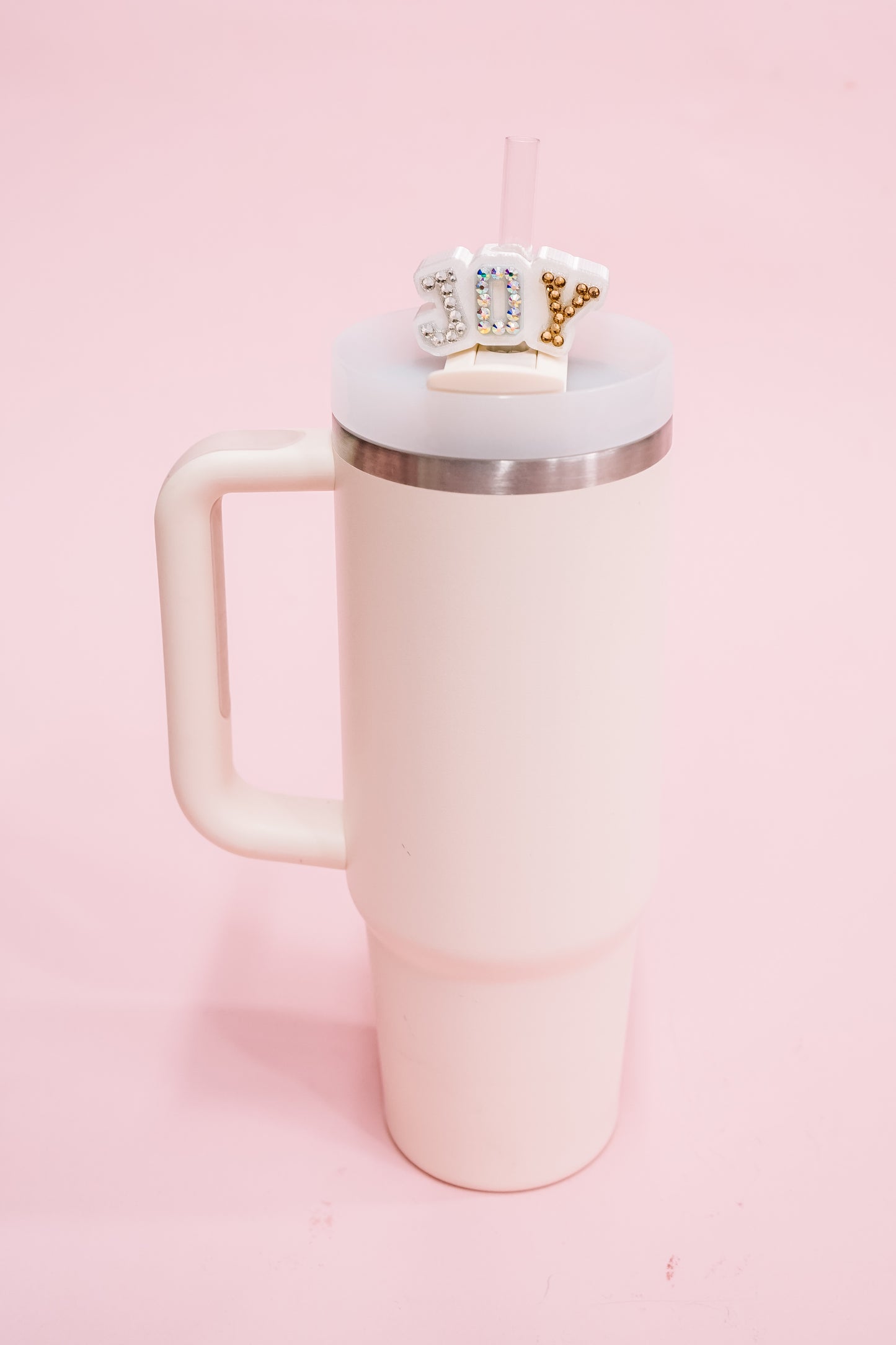 Varsity Joy Straw Charm