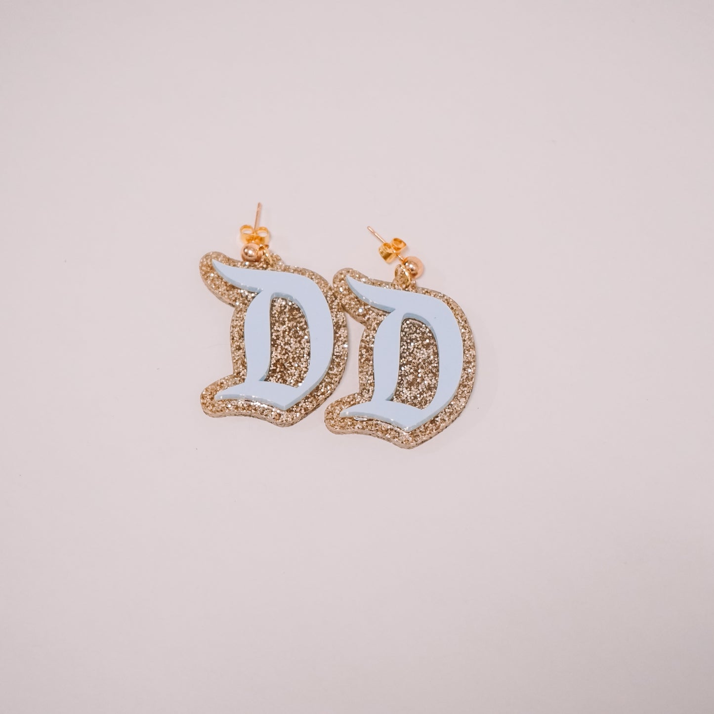Retro D Earrings