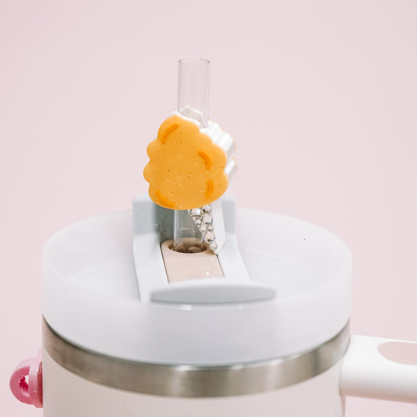 Cotton Candy Straw Charm