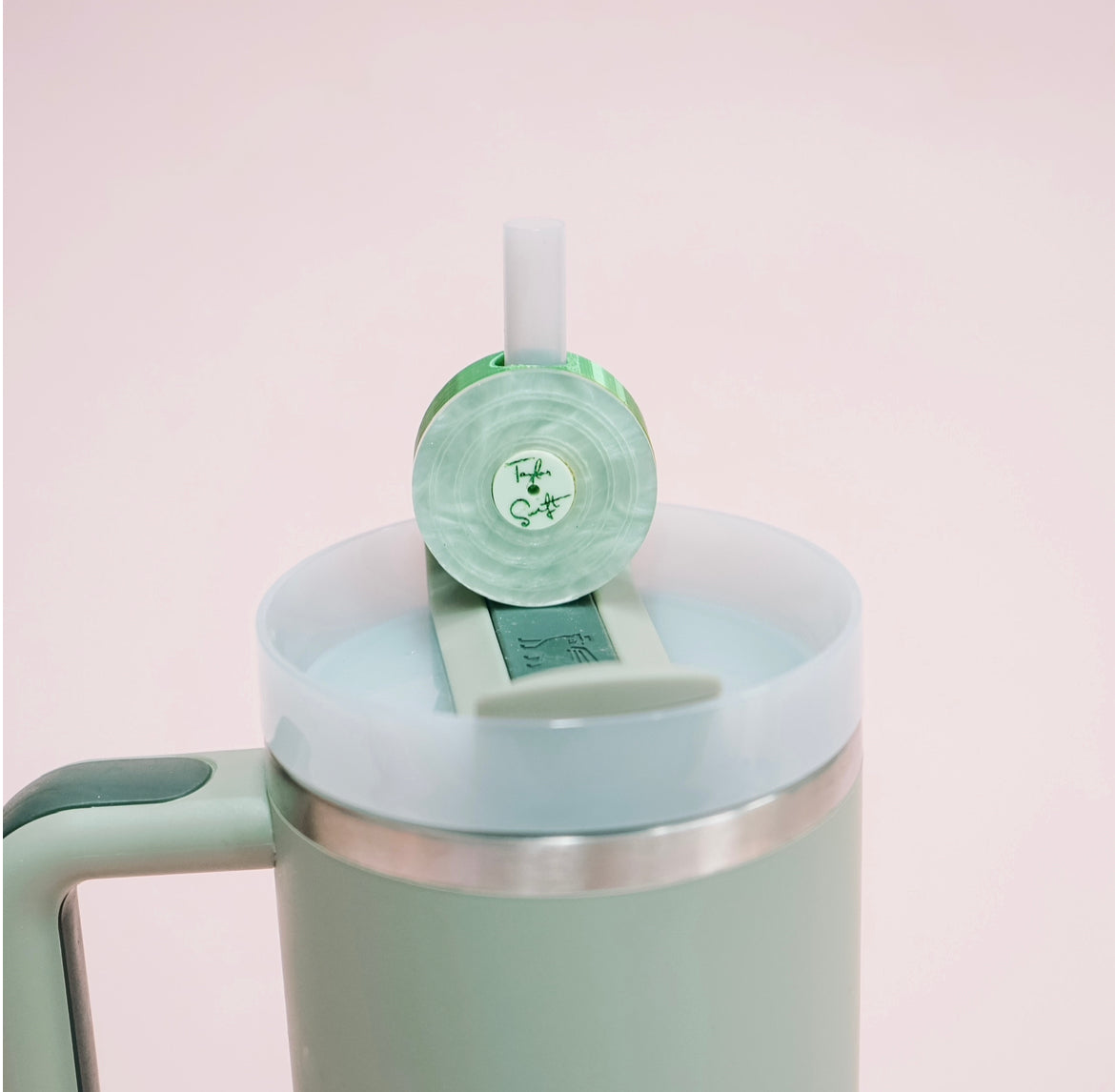 Record Straw Charm