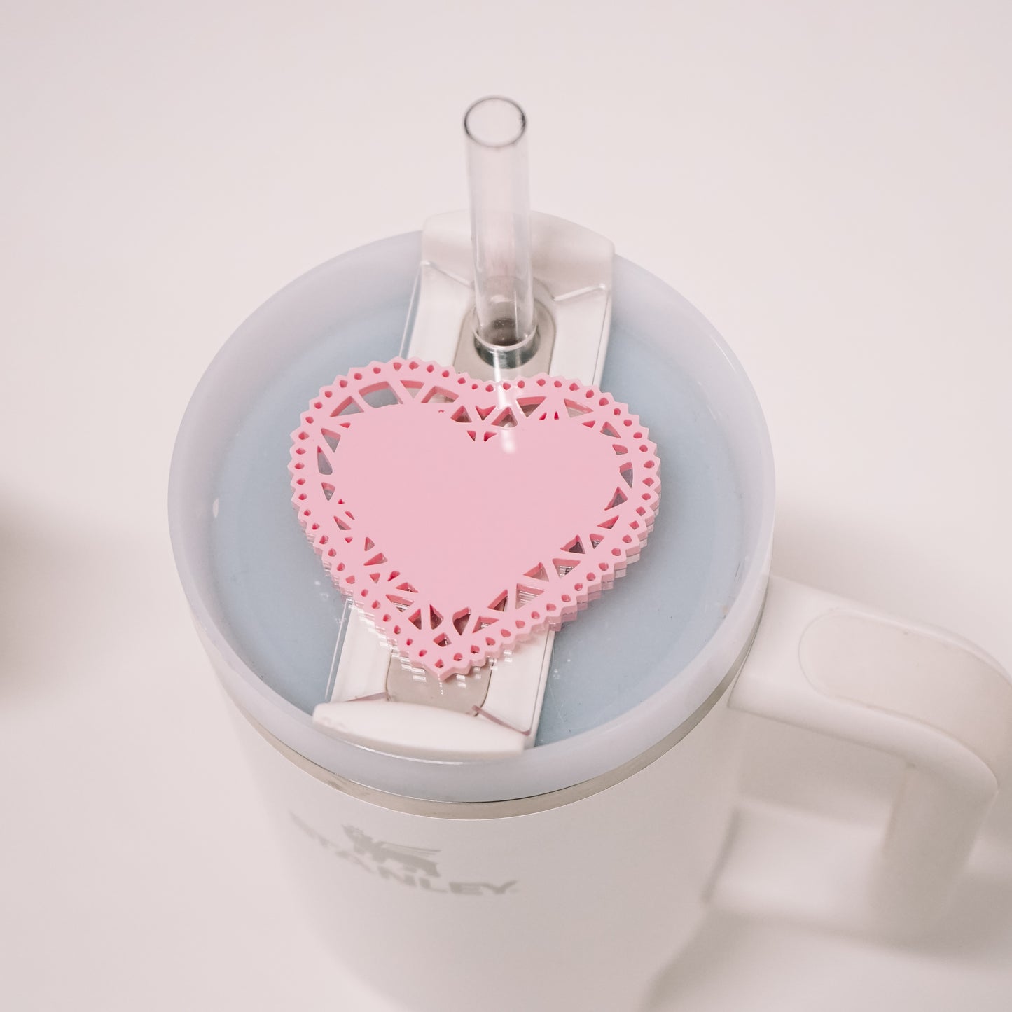 Heart Doily Lid Plate