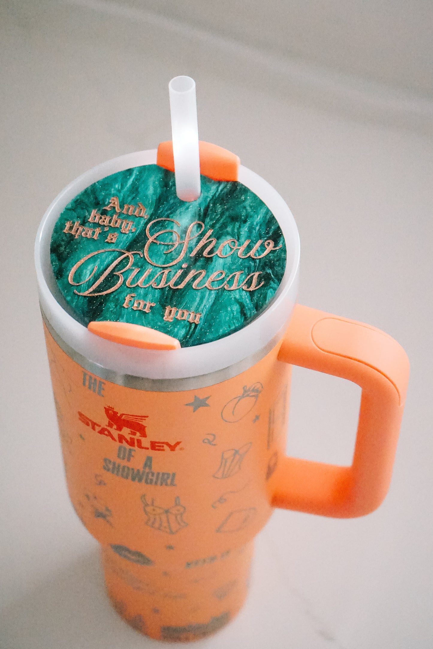 40 oz Nectarine Showgirl Wrap Tumbler