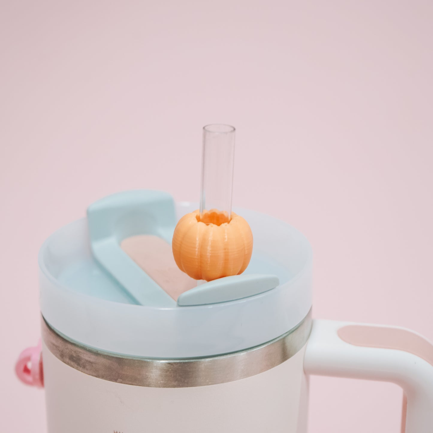 Mini Pumpkin Straw Charm
