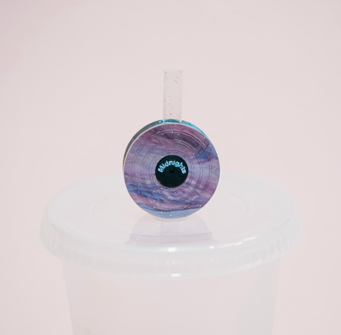 Record Straw Charm