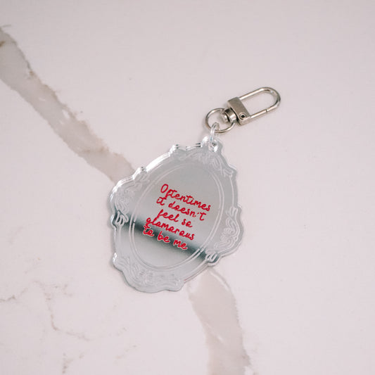 Glamorous Mirror Bag Charm