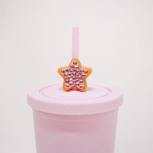 Double Star Straw Charm