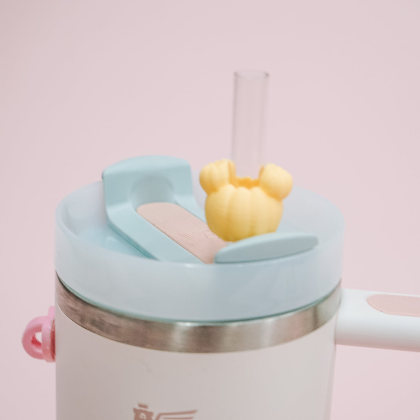 Mini Ears Pumpkin Straw Charm