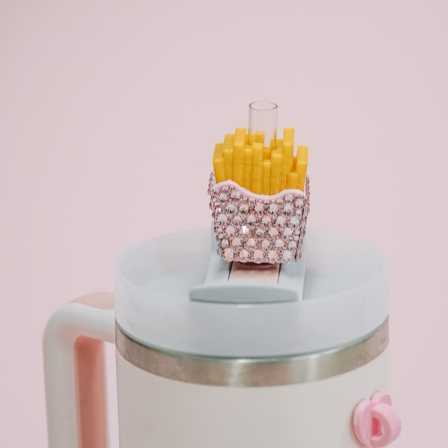 French Fries Straw Charm
