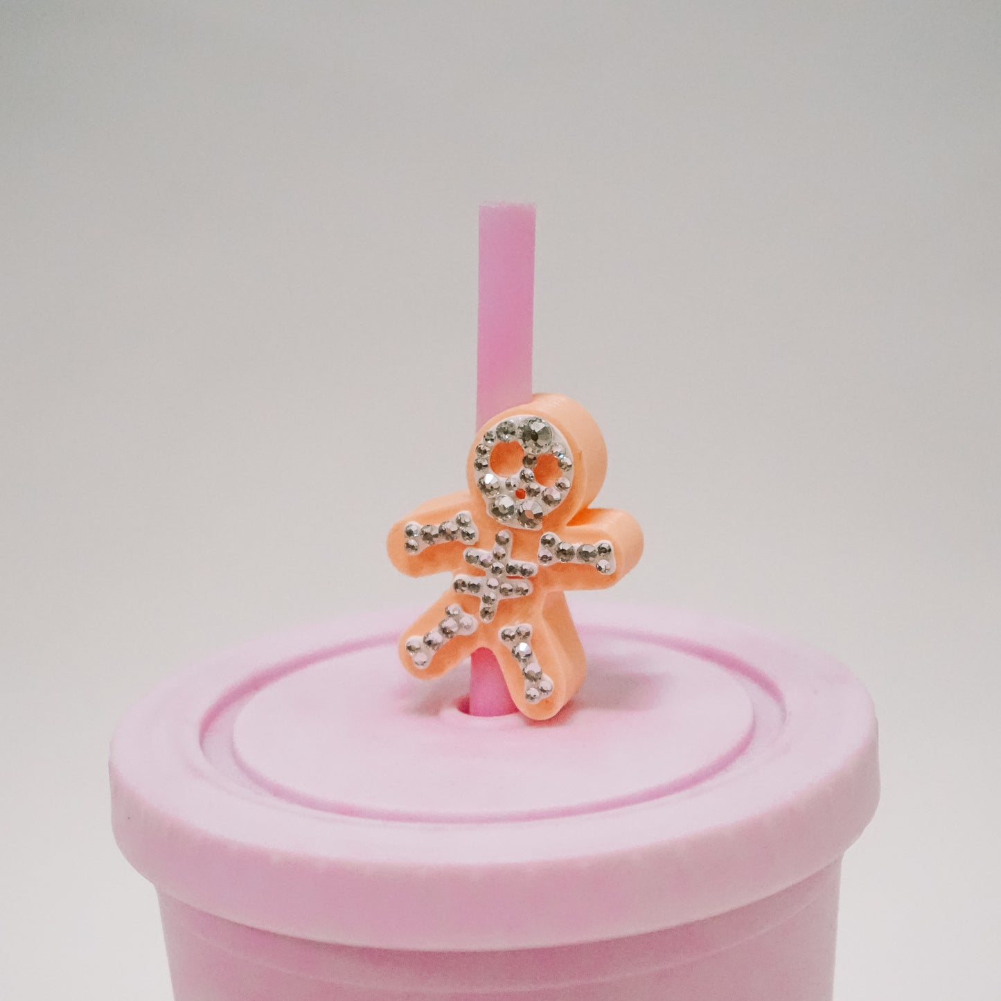 Pastel Skelly Straw Charm