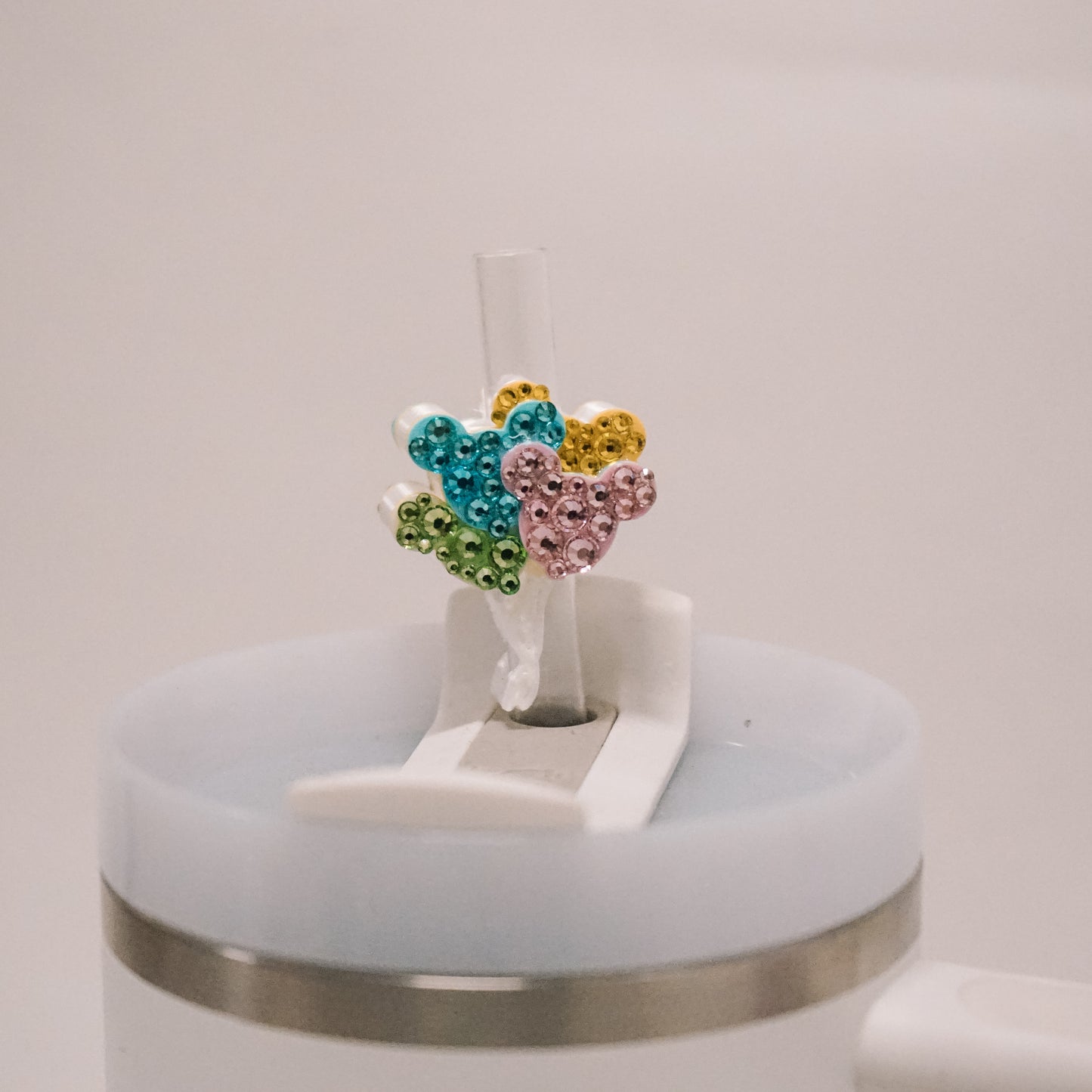 Ears Balloons Straw Charm