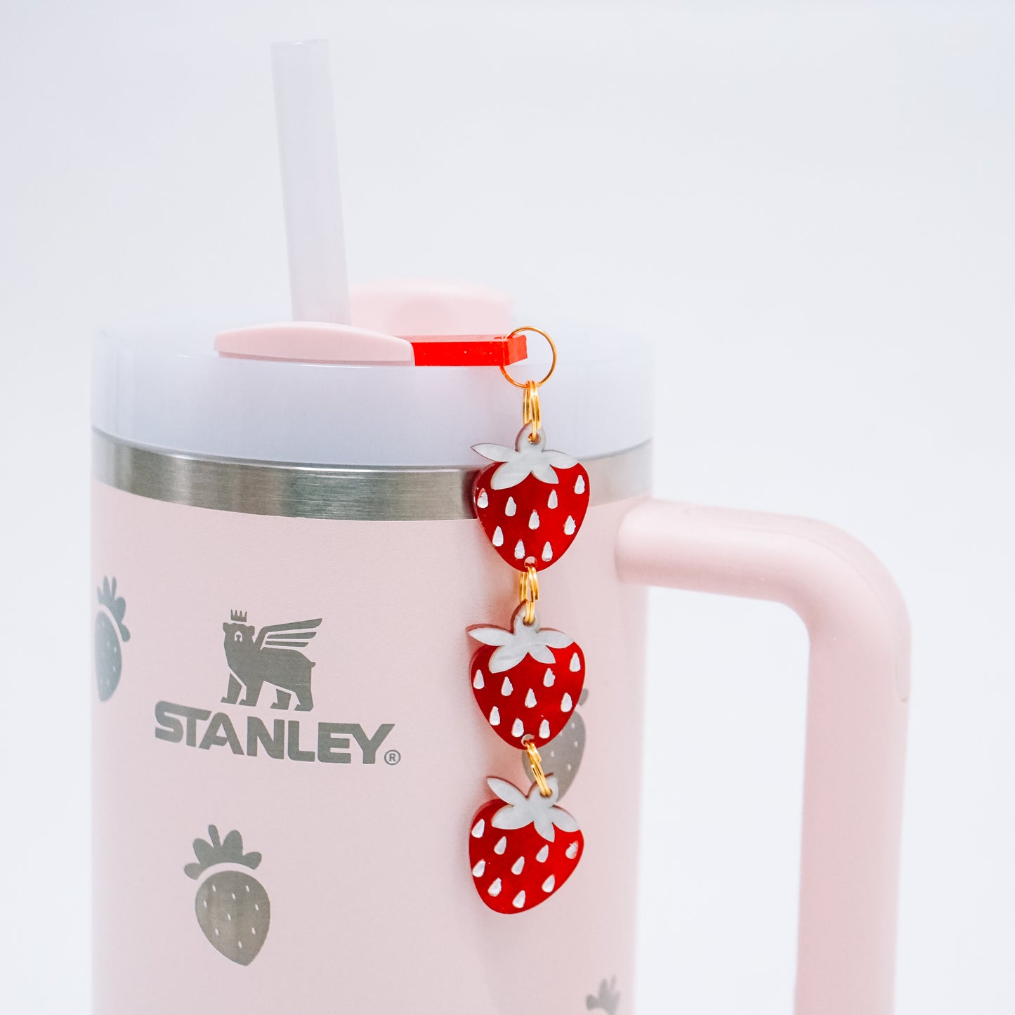 Strawberry Straw Dangle