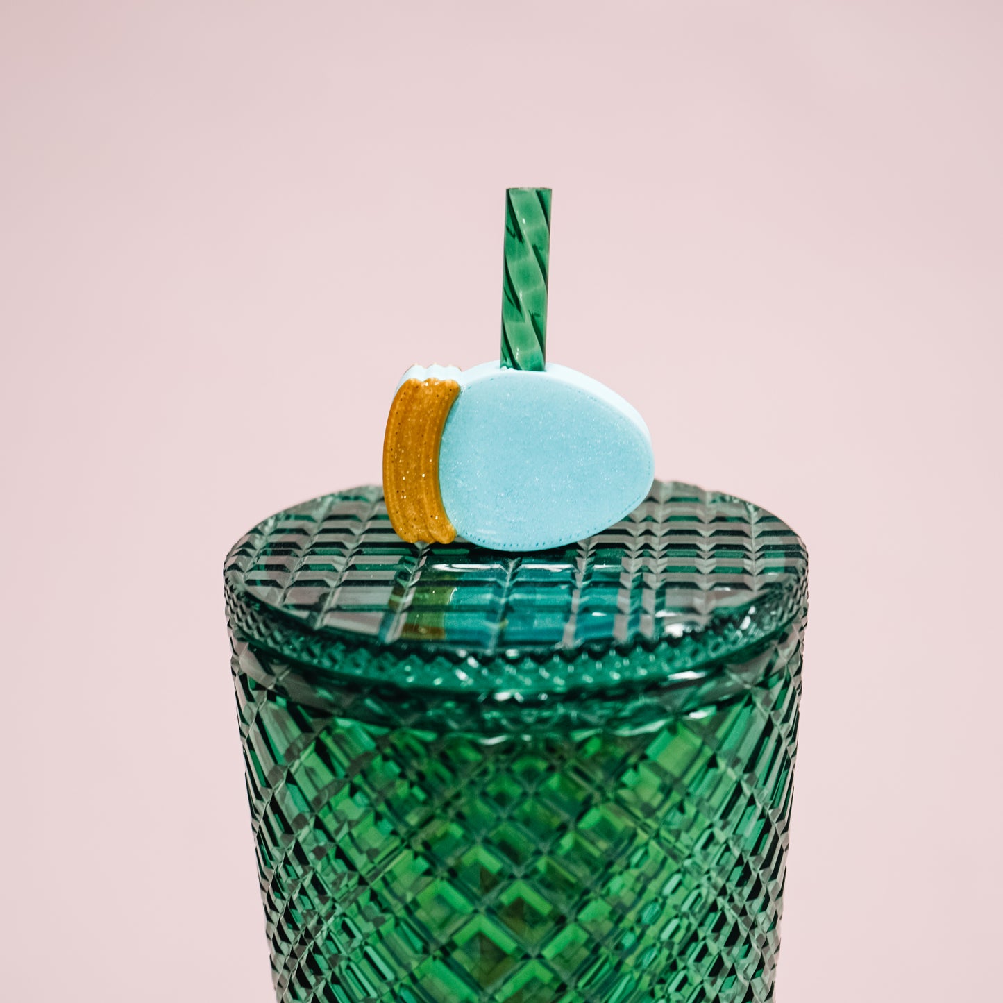 Christmas Light Straw Charm