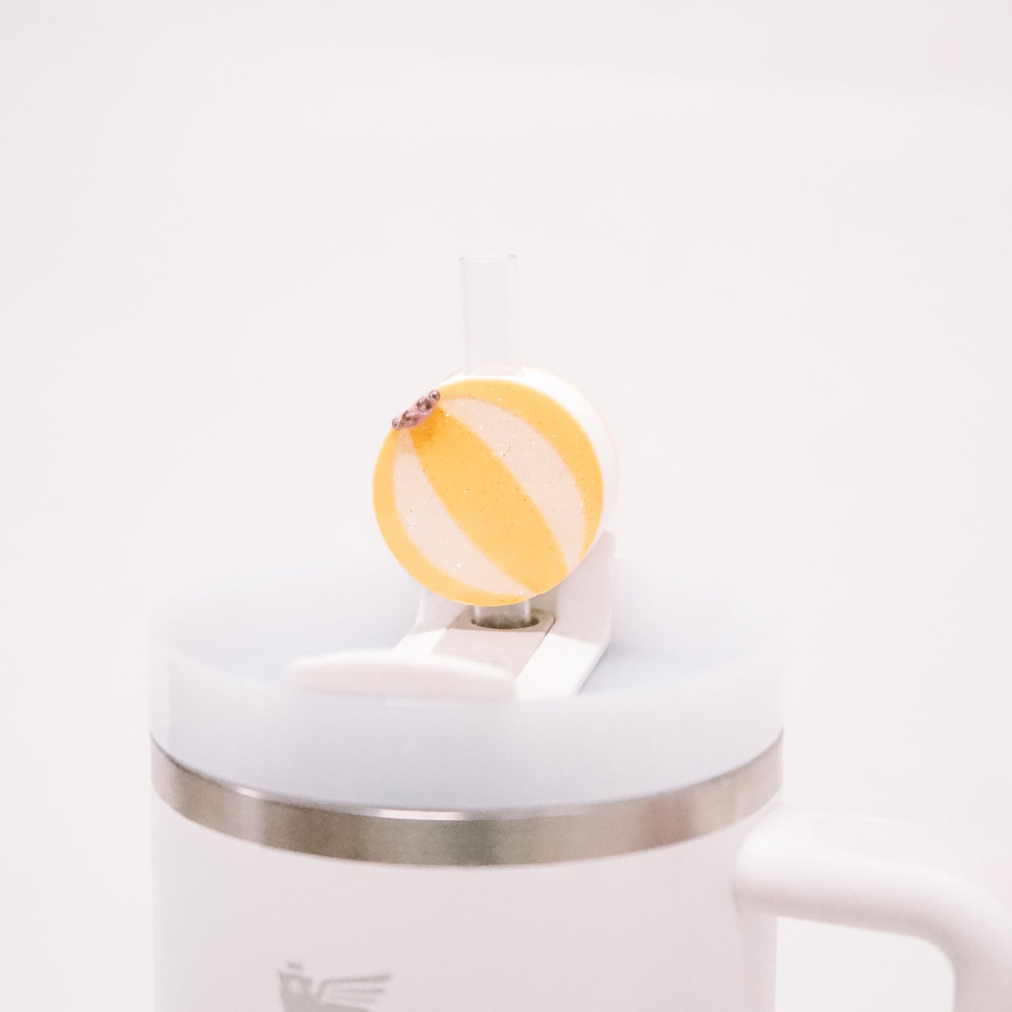 Beach Ball Straw Charm