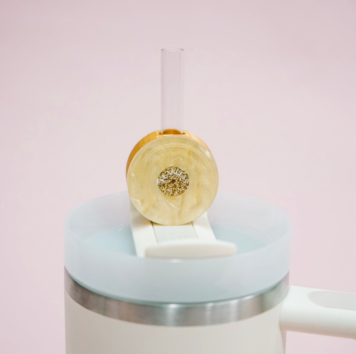 Record Straw Charm
