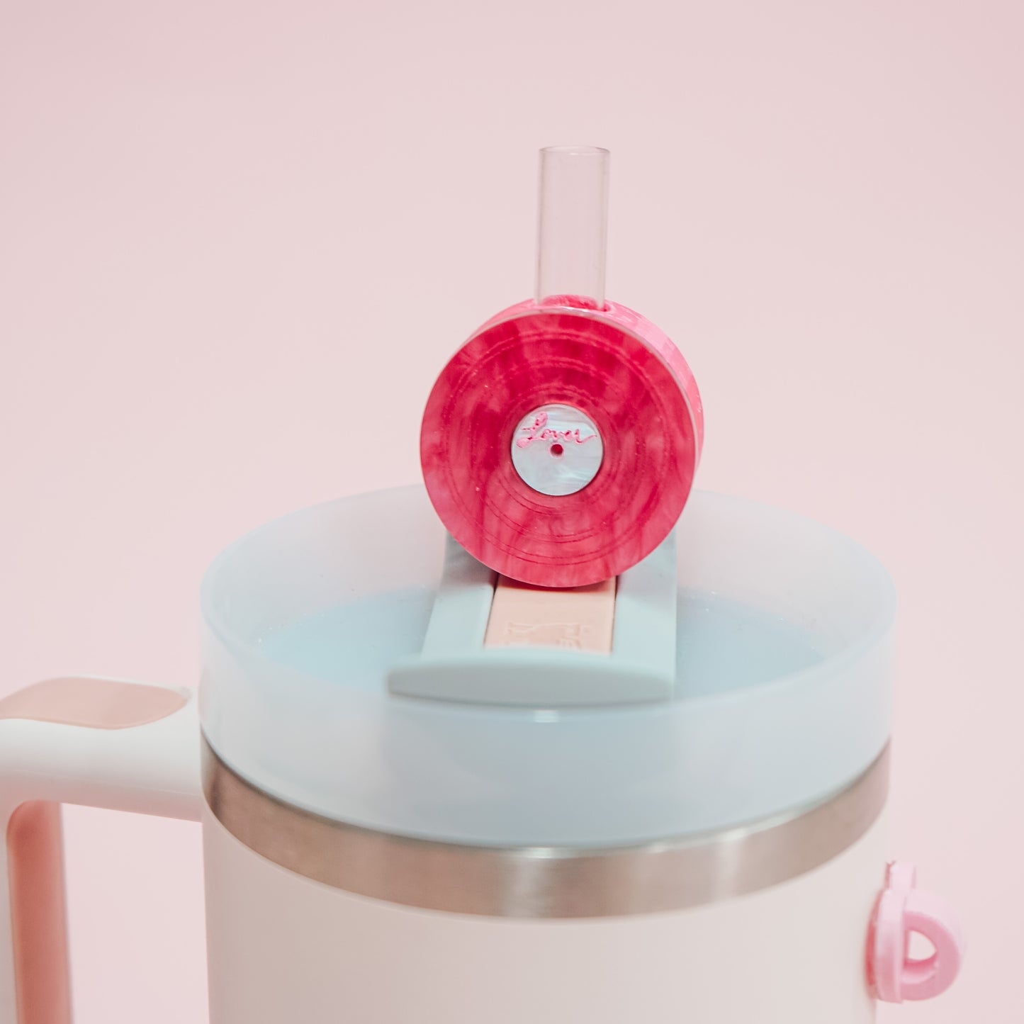Record Straw Charm