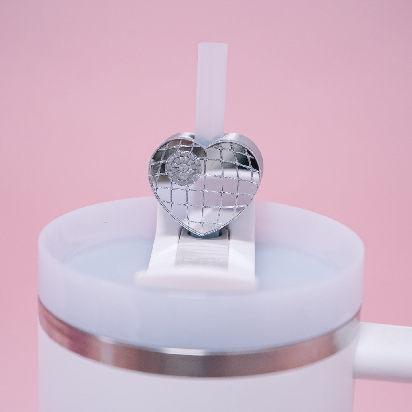 Disco Death Heart Straw Charm