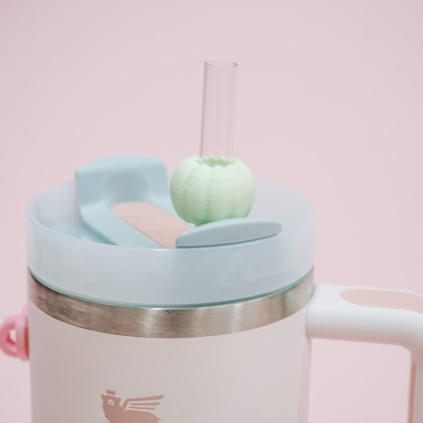 Mini Pumpkin Straw Charm