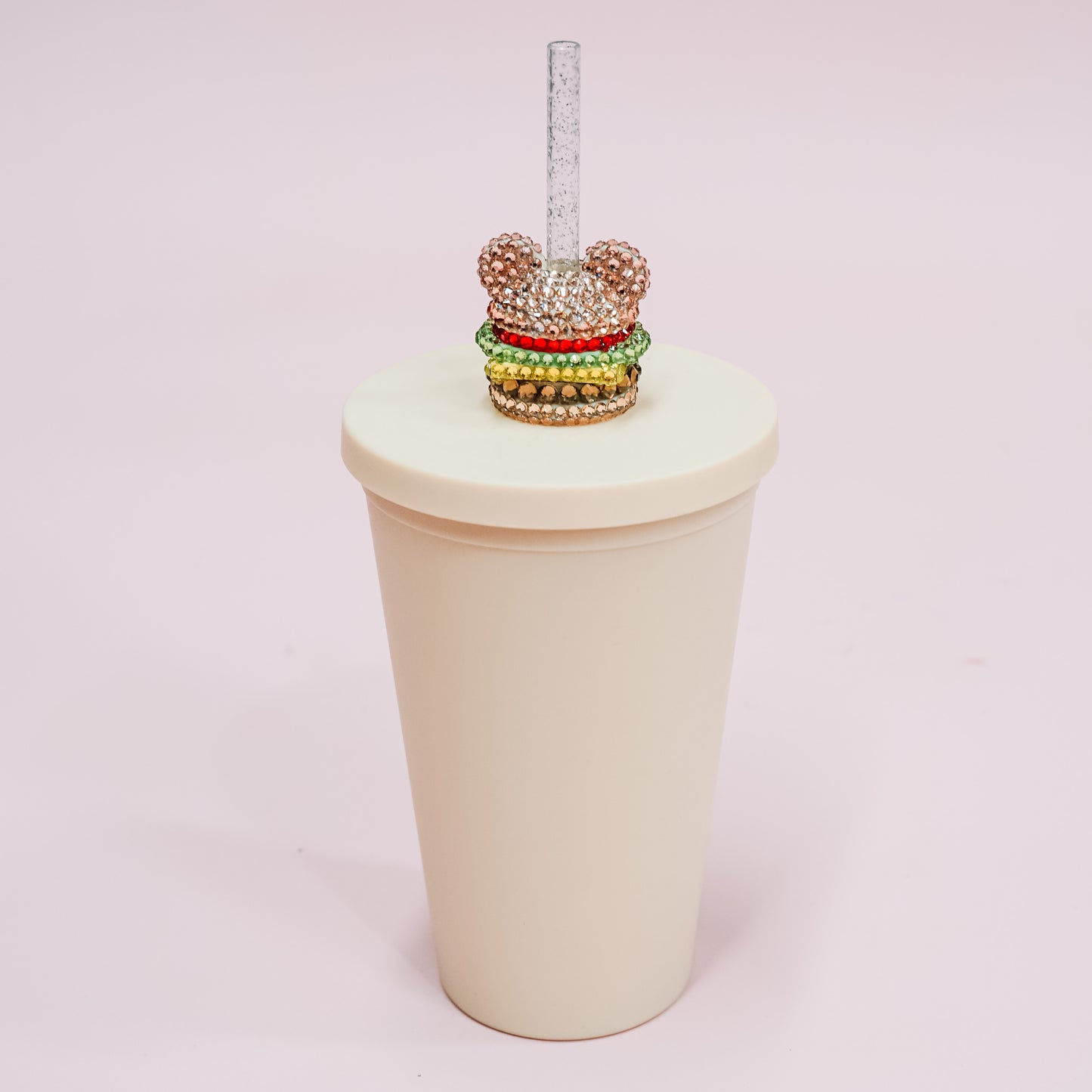 Ears Burger Straw Charm