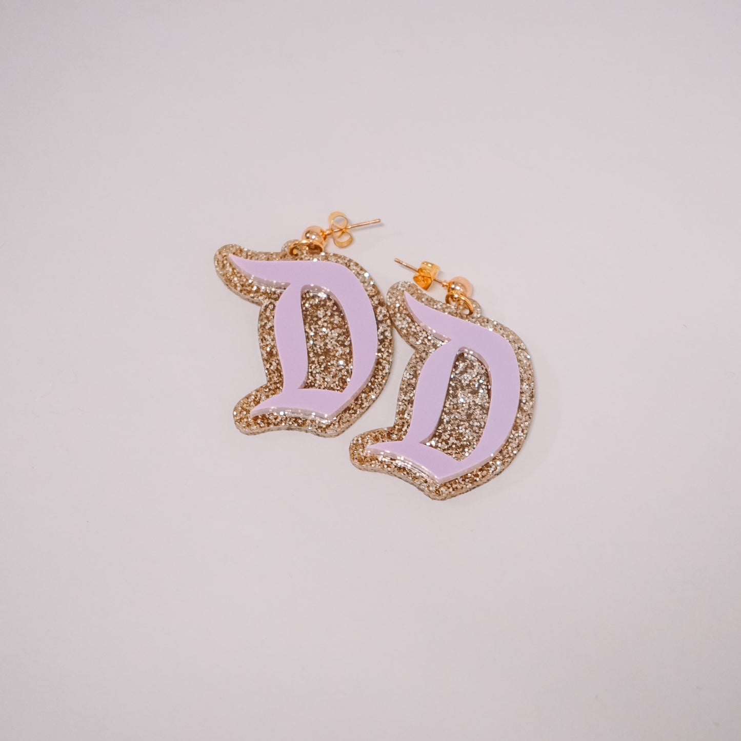 Retro D Earrings