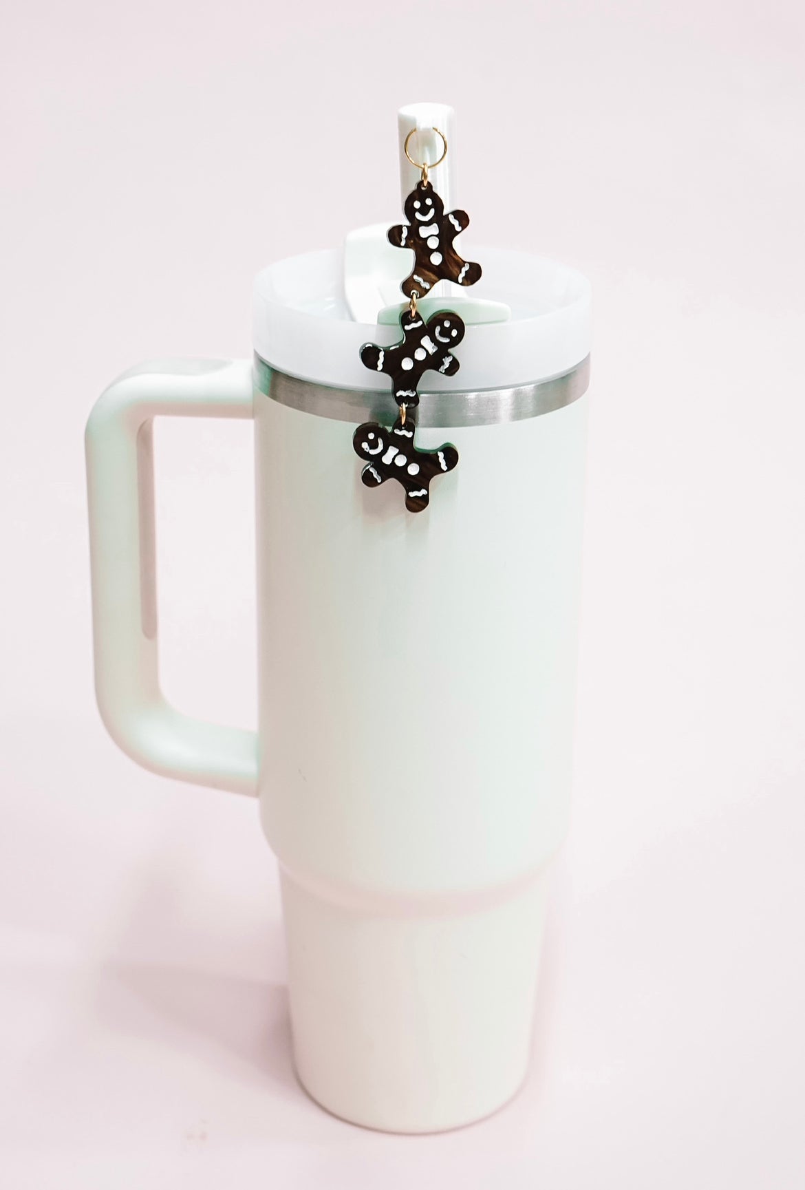 Gingerbread Charmed Straw Cover