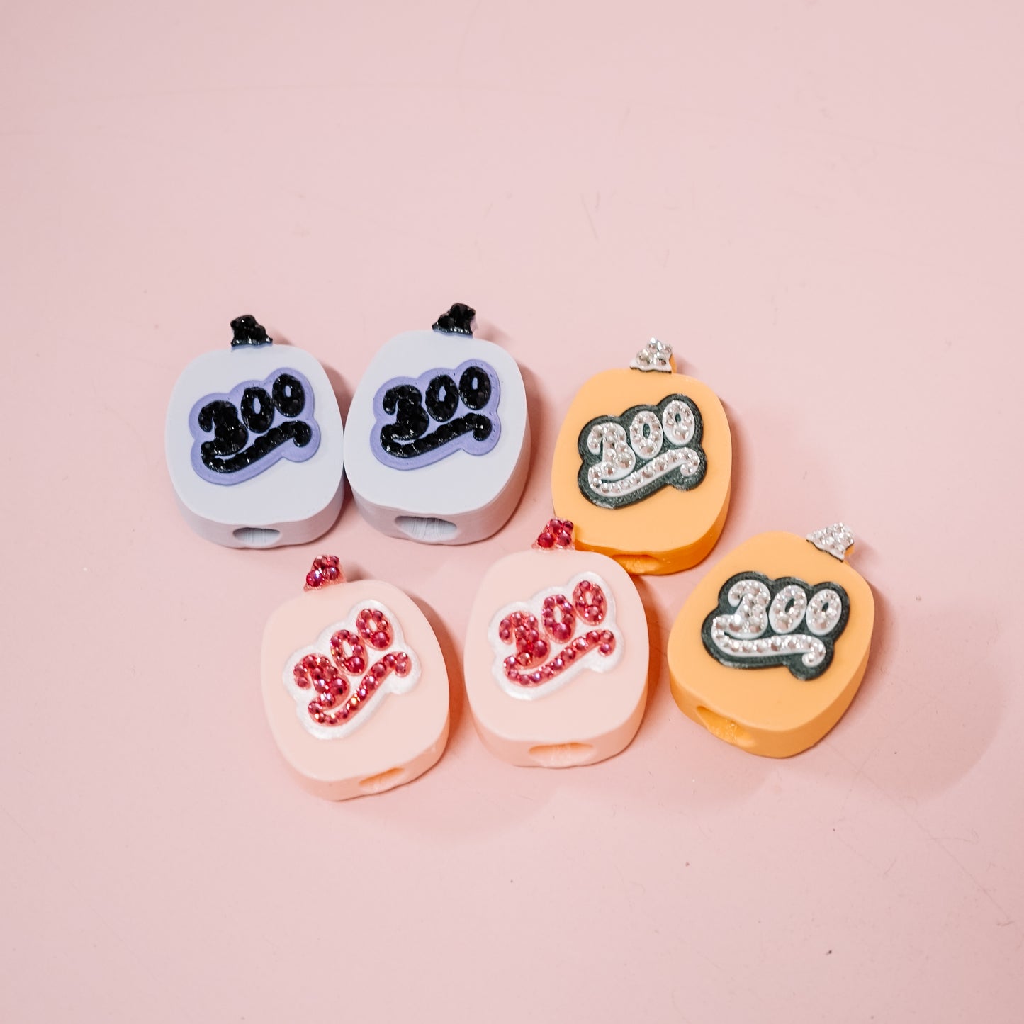Boo Pumpkin Straw Charm