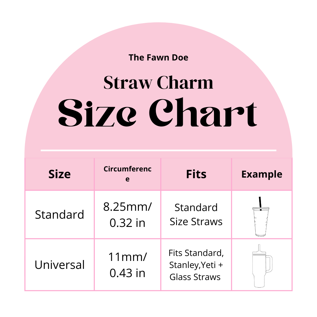 Orange Straw Charm