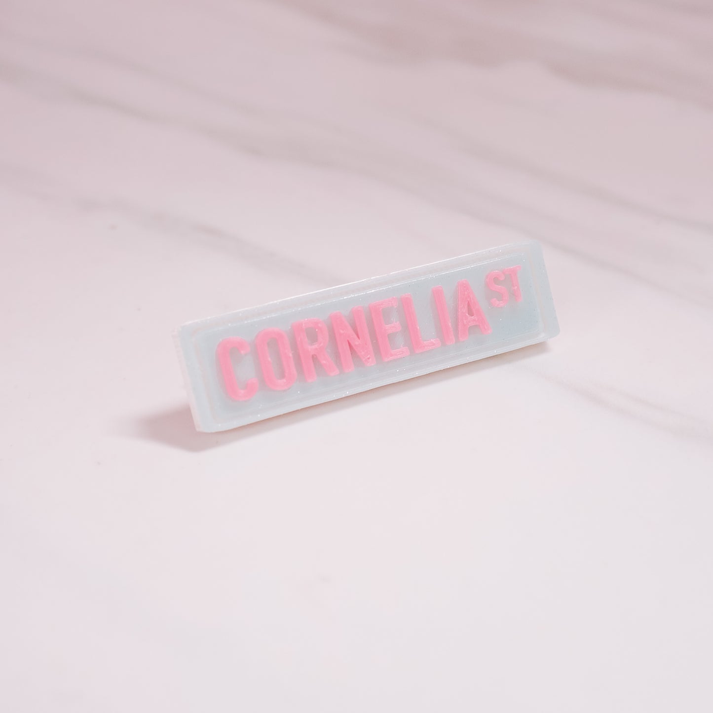 Street Sign Barrette