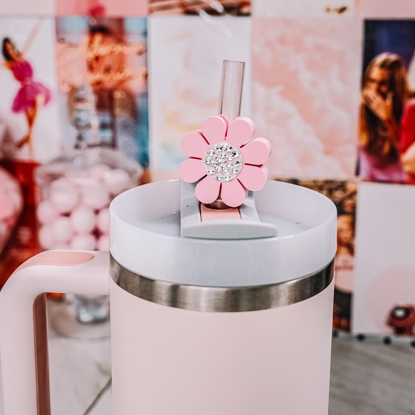 Daisy Straw Charm
