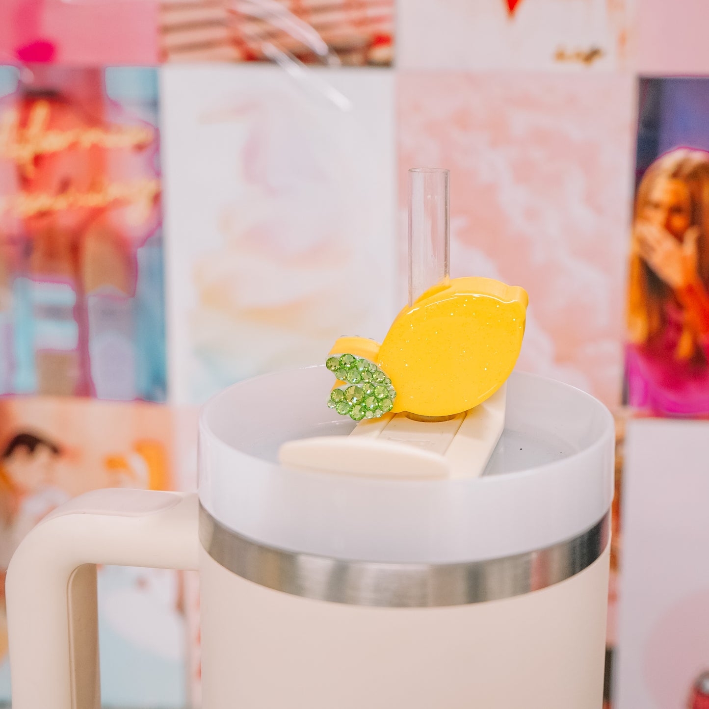 Lemon Straw Charm