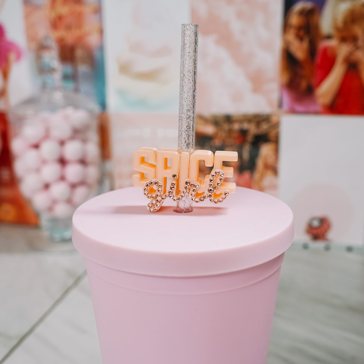 Spice Girl Straw Charm