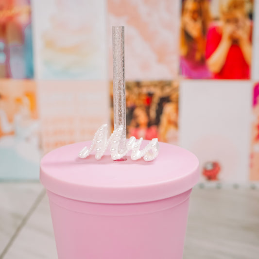 Crystal Mrs Straw Charm