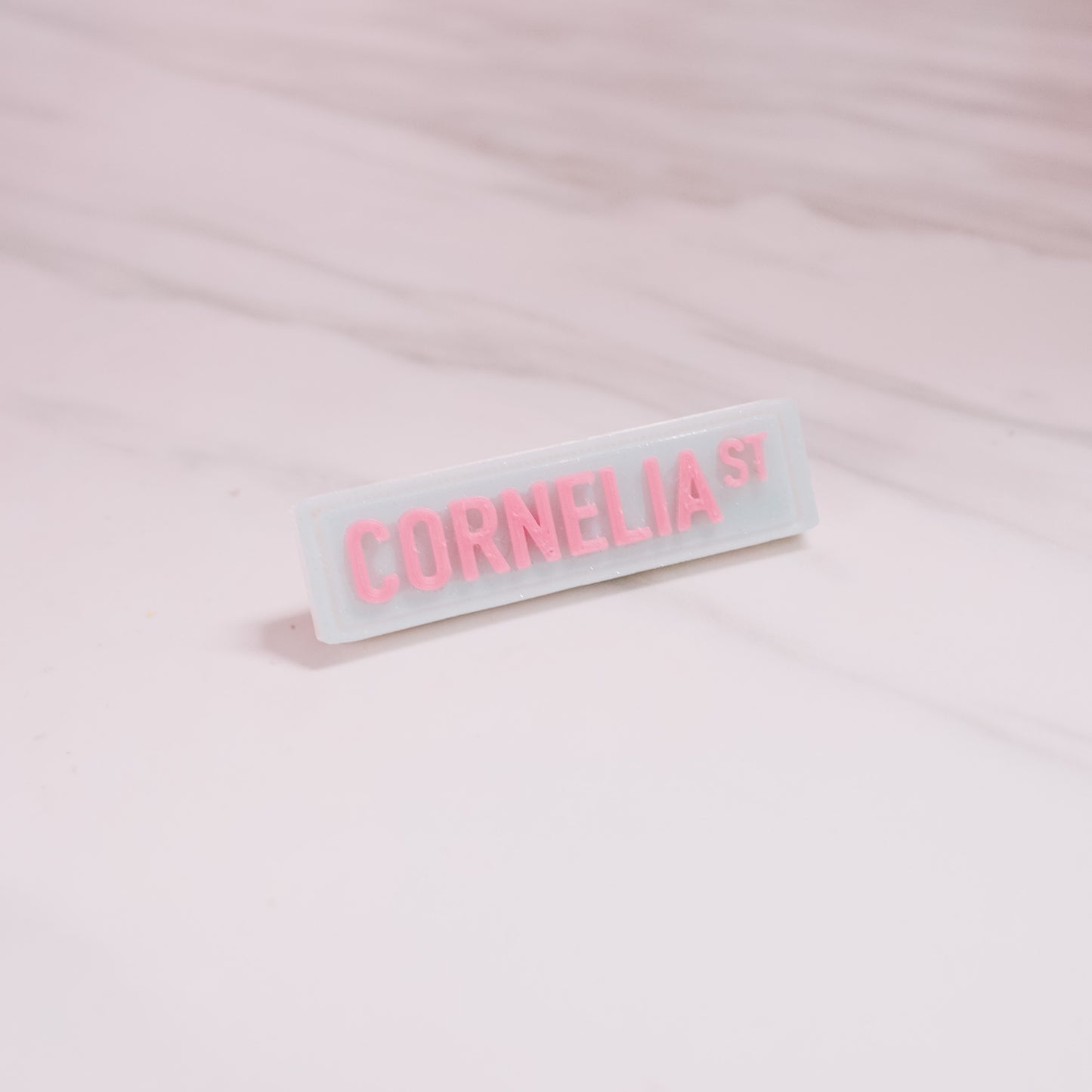 Street Sign Barrette