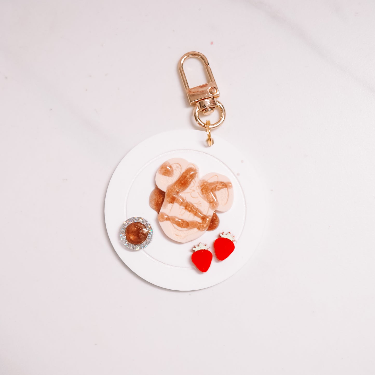 Waffle Plate Bag Charm