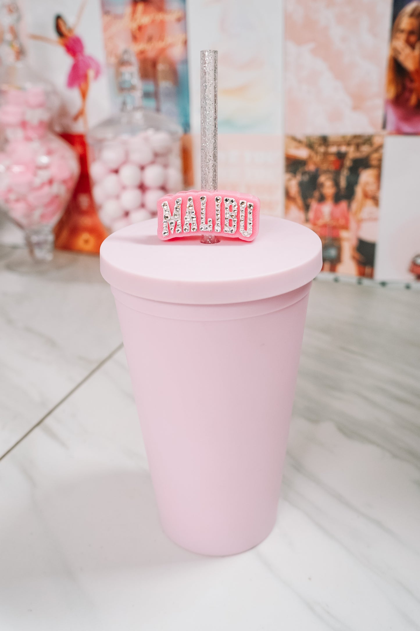 Malibu Straw Charm