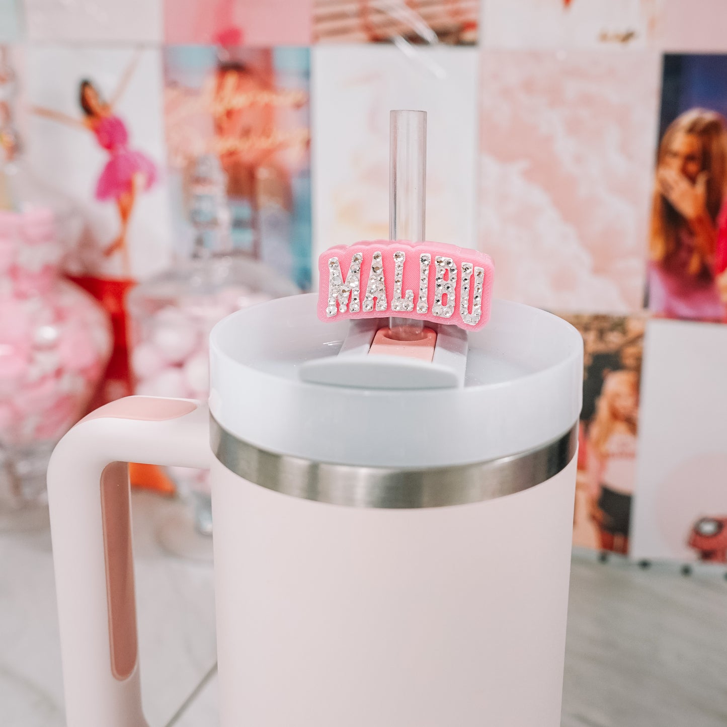 Malibu Straw Charm