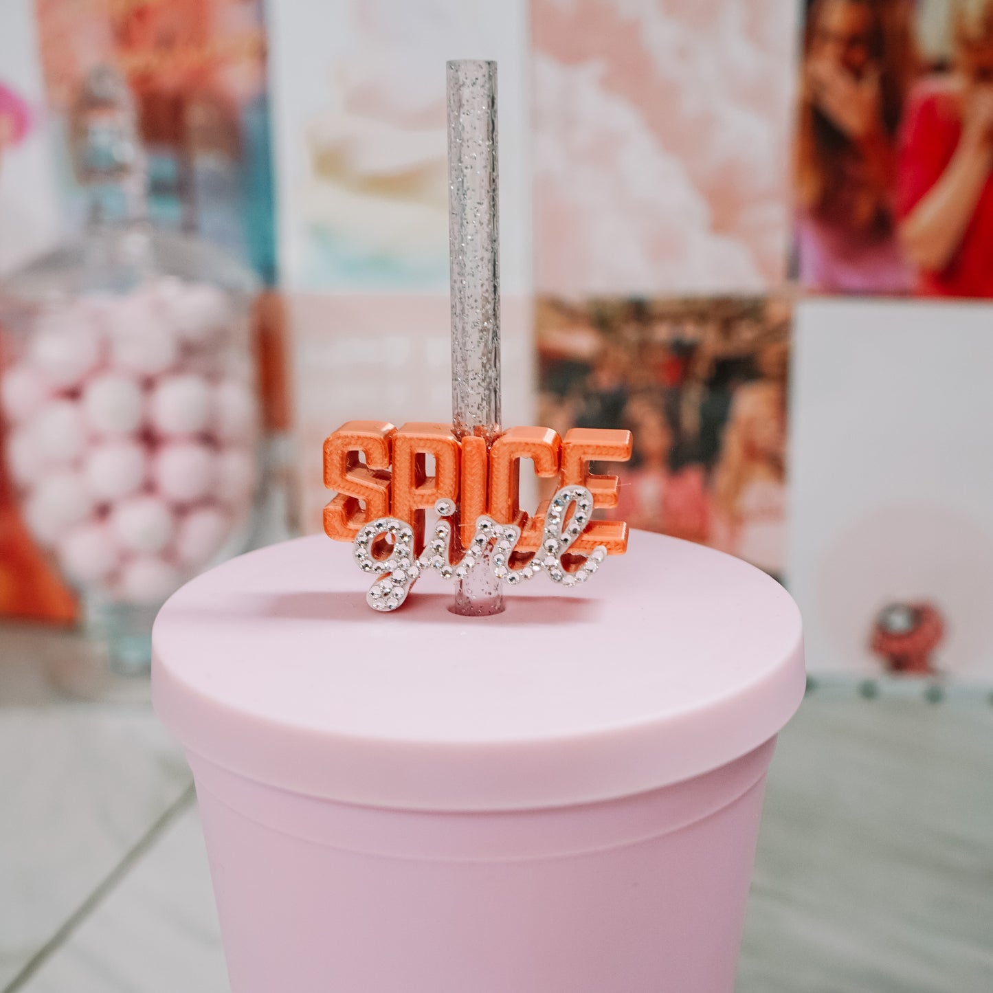 Spice Girl Straw Charm